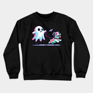 zombie dog walker Crewneck Sweatshirt